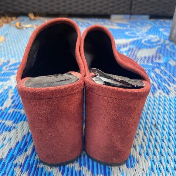 Chinese Laundry Rust Red Mule Block Heel 🌿 - Picture 5 of 8